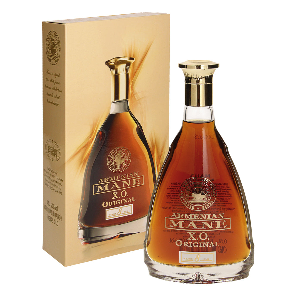 Mane Brandy arménien 8 ans 40% – brandy vieilli, rond et boisé (50 cl)