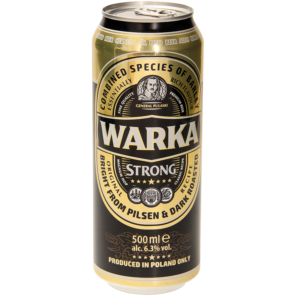 WARKA Strong Brune – bière noire puissante 6,3% vol.