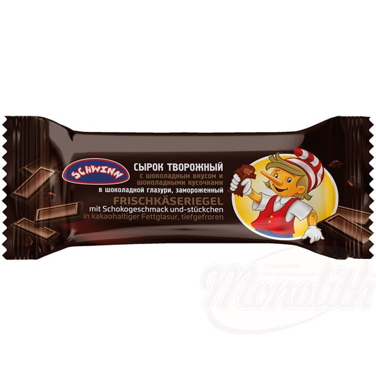 OURS MARKET Barre de fromage frais – "Choco morceaux" en enrobage cacaoté, surgelée