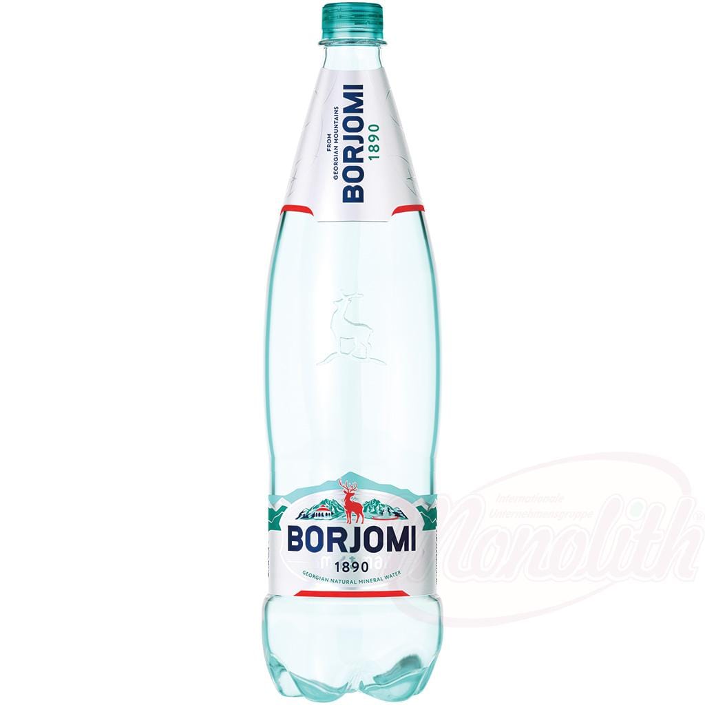 OURS MARKET BORJOMI Eau minérale naturelle gazéifiée – bulles vives, minéralité nette