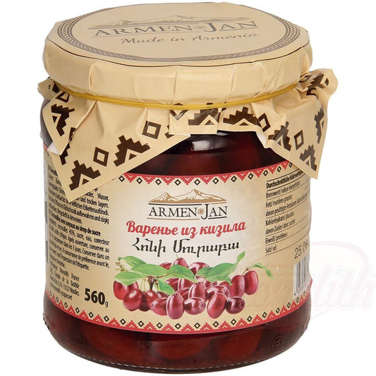 OURS MARKET Cornouilles avec noyaux au sirop de sucre