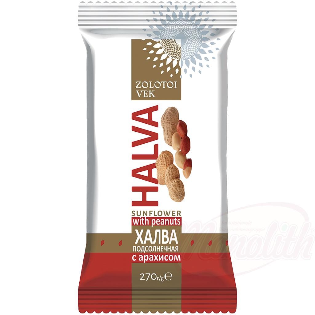 OURS MARKET Halva de graines de tournesol avec cacahuètes (7%)