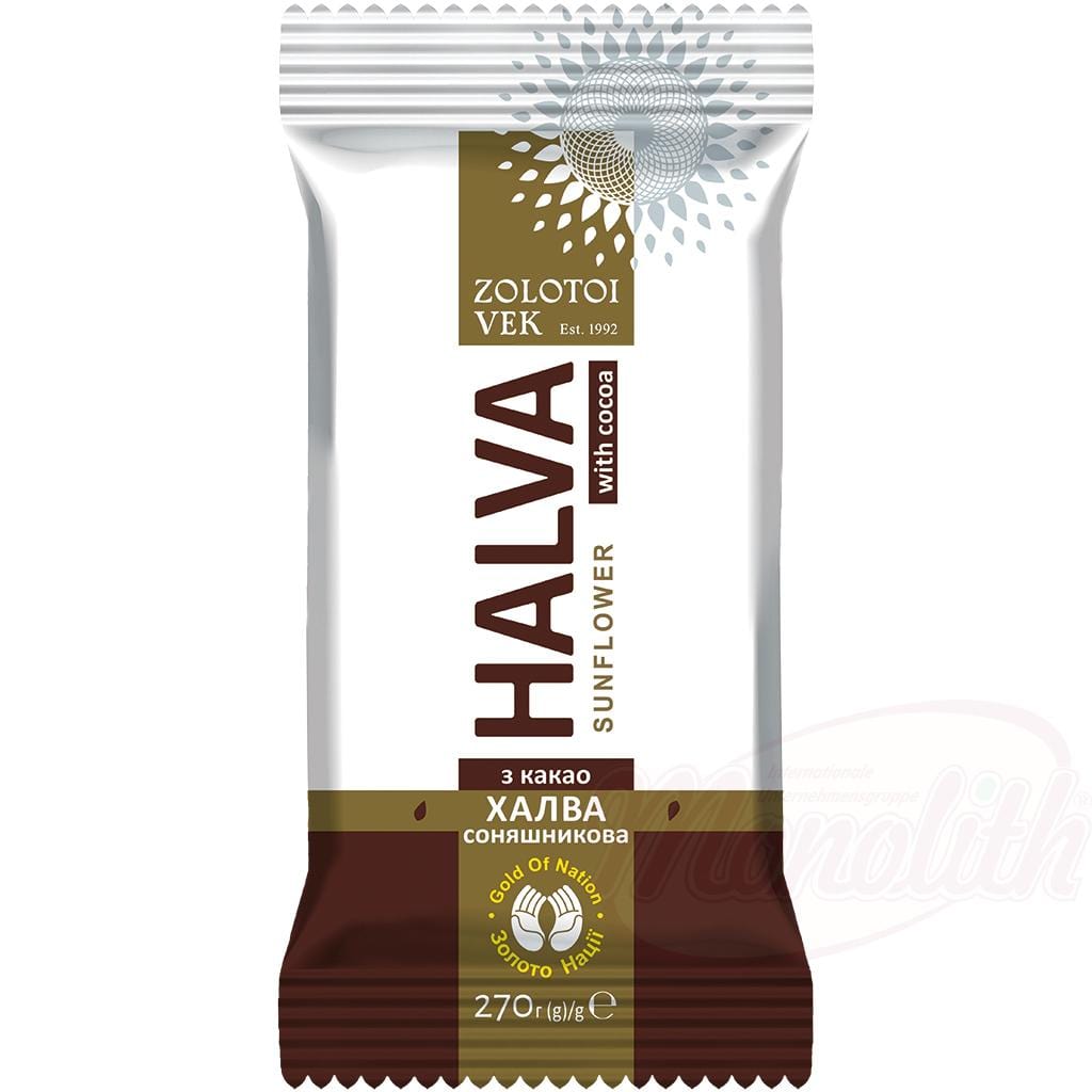 OURS MARKET Halva de tournesol au cacao