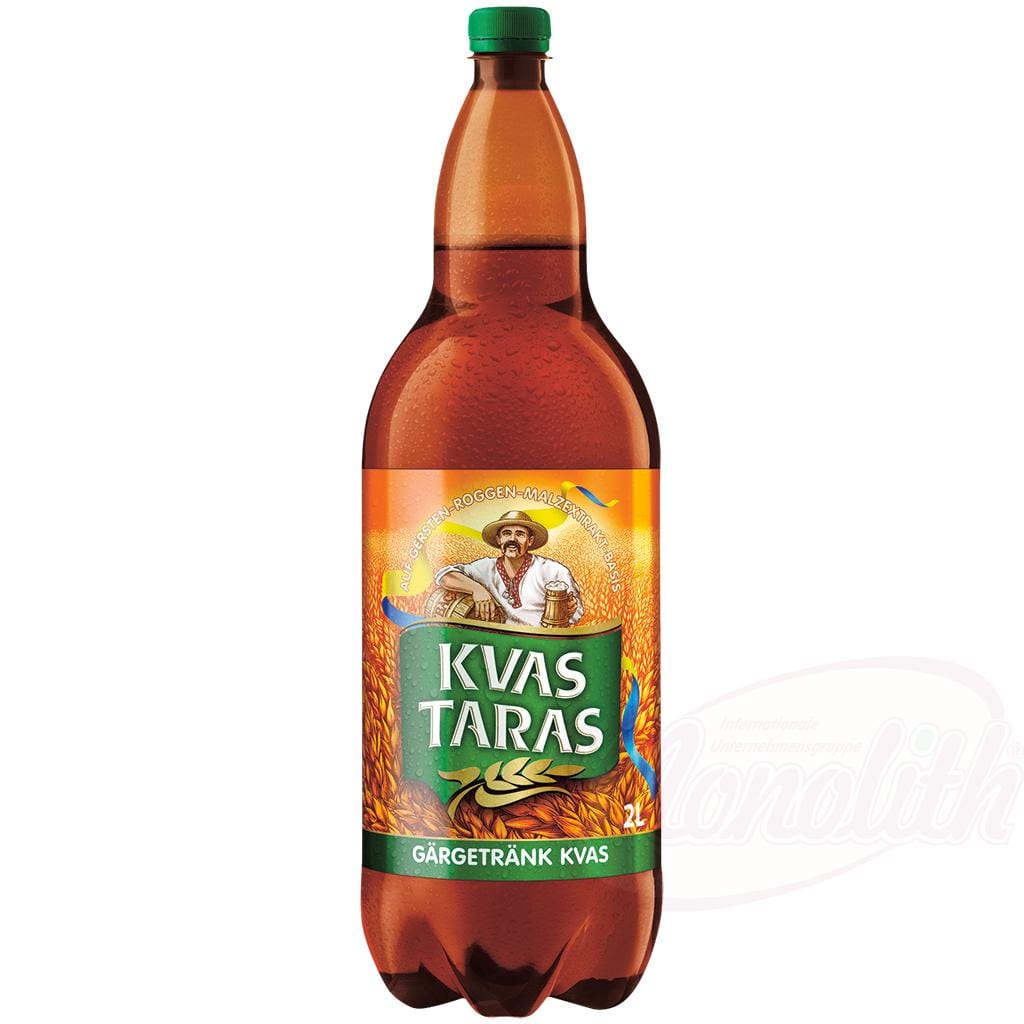 OURS MARKET Kvas Taras Boisson fermentée "Kwas Taras" – seigle & orge maltés, gazeuse et rafraîchissante
