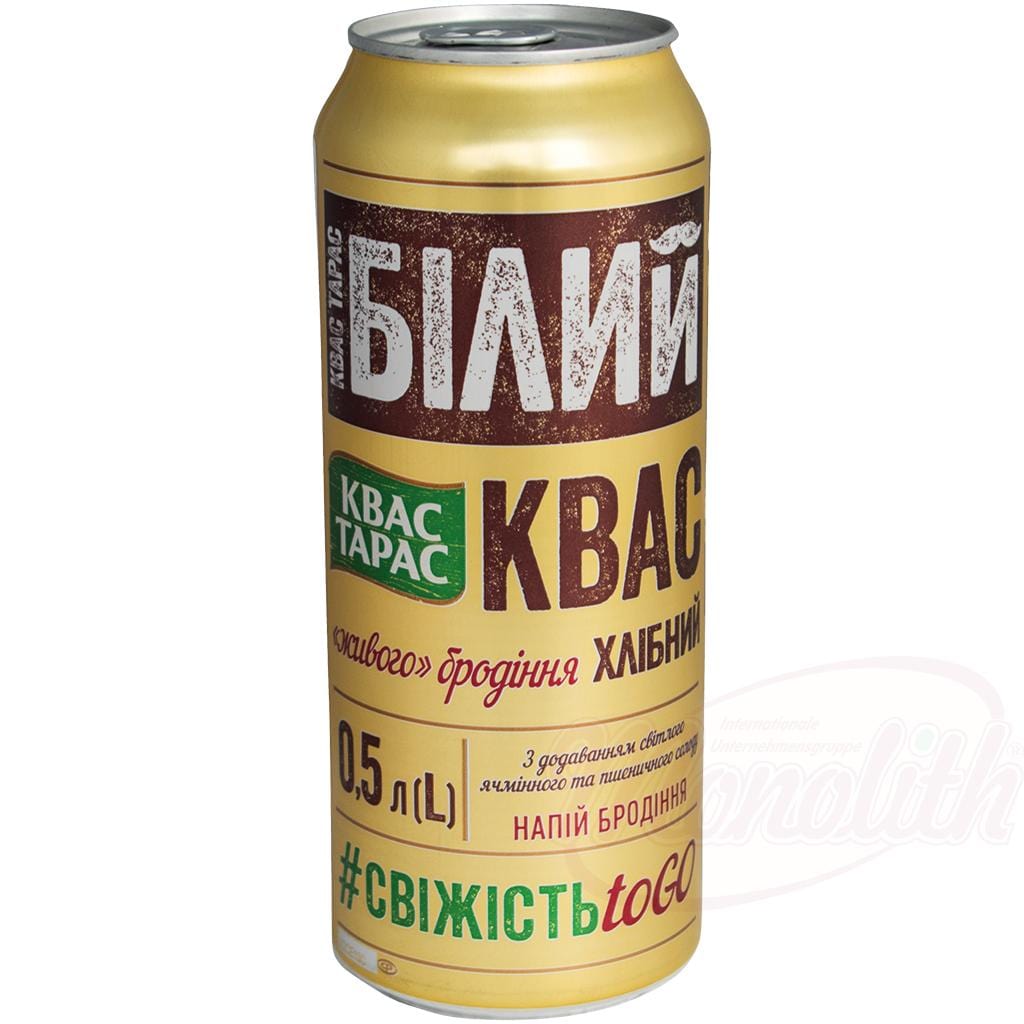 OURS MARKET Kvas Taras Kvas blanc – à base de malt d’orge et de blé