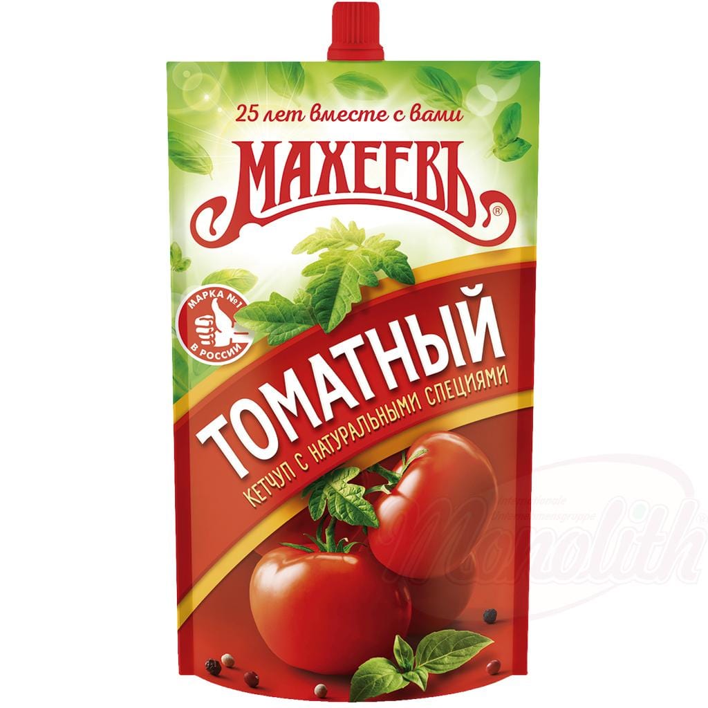 OURS MARKET Macheev Ketchup “Tomatnij” — goût tomate classique, texture lisse