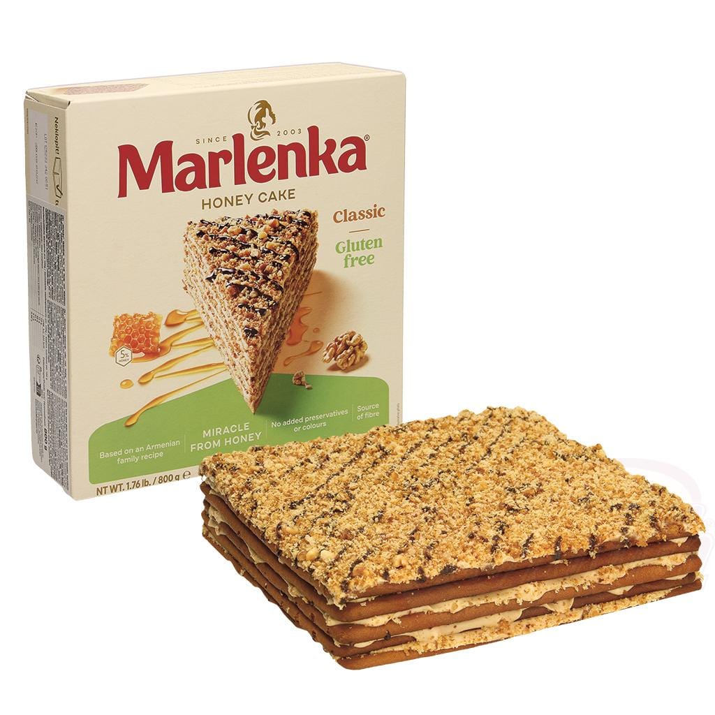 OURS MARKET Marlenka – Tarte Surgelée Sans Gluten Crème, Miel & Noix