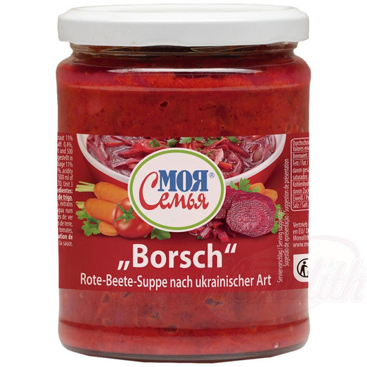 OURS MARKET MOJA SEMJA Soupe aux betteraves à l’ukrainienne – rubis franc, choucroute subtile