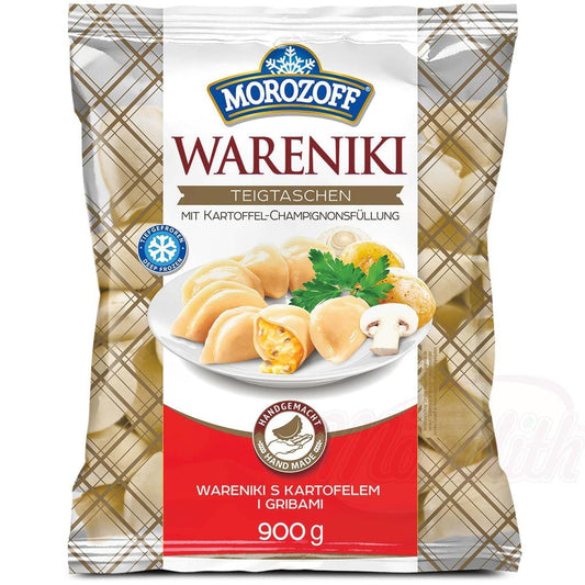 OURS MARKET MOROZOFF – Wareniki Farcis aux Pommes de Terre et Champignons Surgelés