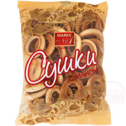 OURS MARKET Pain anneaux - "Sushki" aux graines de pavot