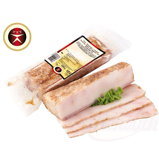 OURS MARKET Riga Standard Lard salé à l’ail – recette ukrainienne, tranche fondante et parfumée