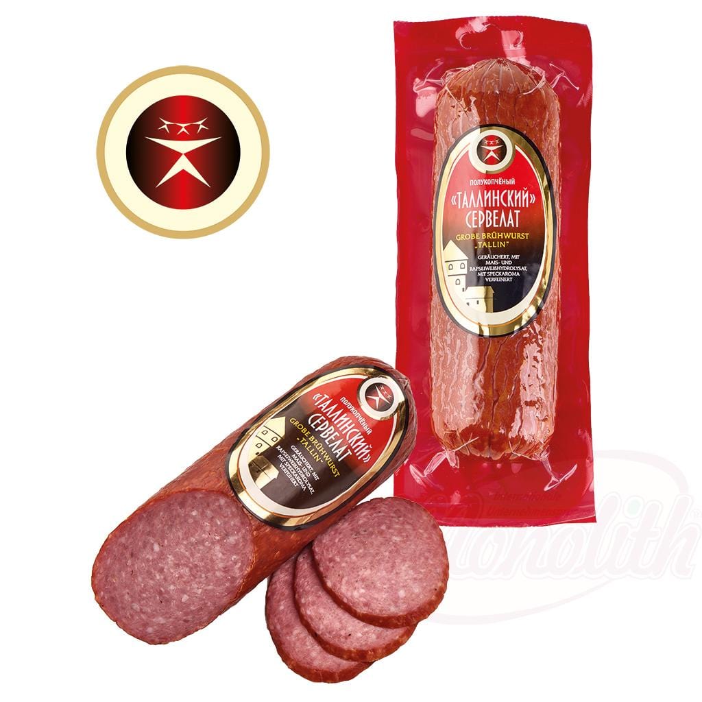 OURS MARKET Riga Standard – Saucisse Tallin Fumée au Bacon