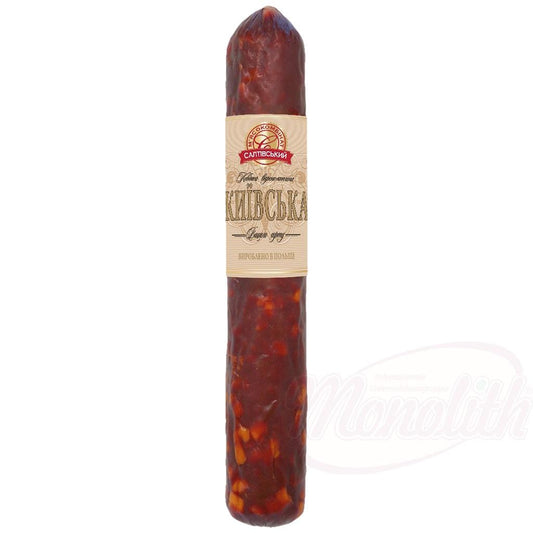 OURS MARKET Saltiwski Mjasokombinat Saucisse "Kijowska" – porc, cuite et fumée, à l’ukrainienne