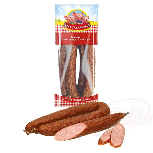 OURS MARKET Saucisse cuite "Hodowaja" à la mode de Cracovie, fumée