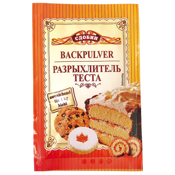 OURS MARKET Sdobin Poudre à lever – levée régulière pour gâteaux et pâtes 33 g