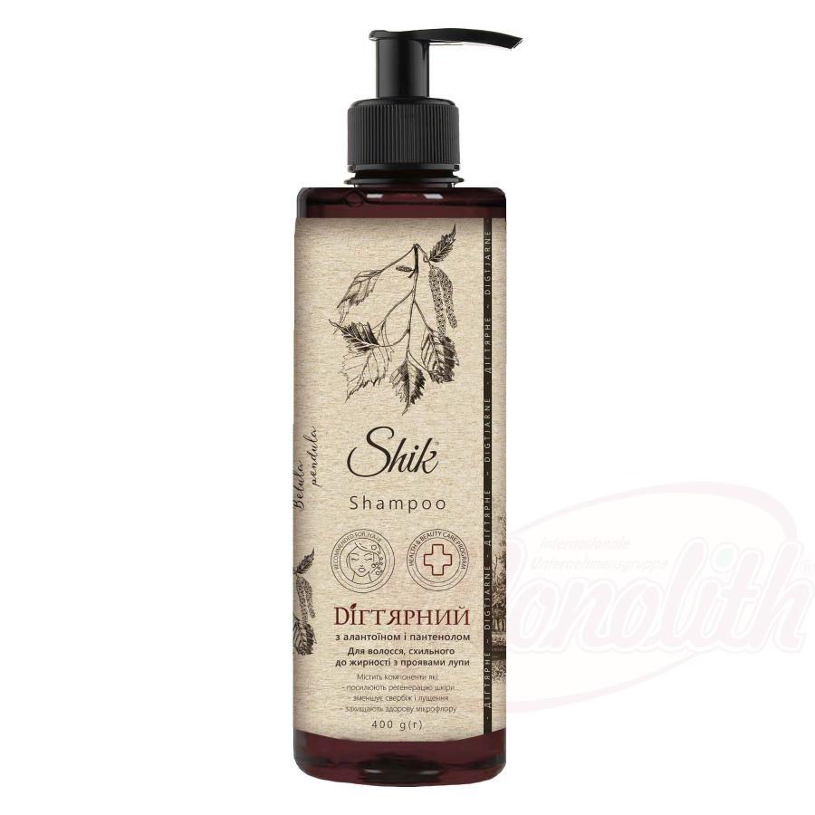 OURS MARKET Shik Shampooing au goudron - Shampooing « Degtyarny » pour cuir chevelu exigeant, 400 ml
