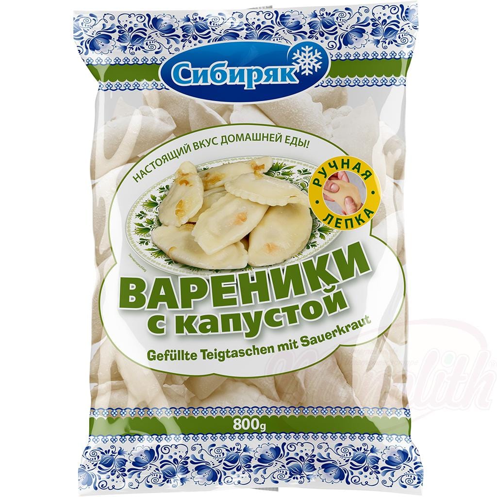 OURS MARKET Sibirjak – Wareniki Artisanaux à la Choucroute Surgelés