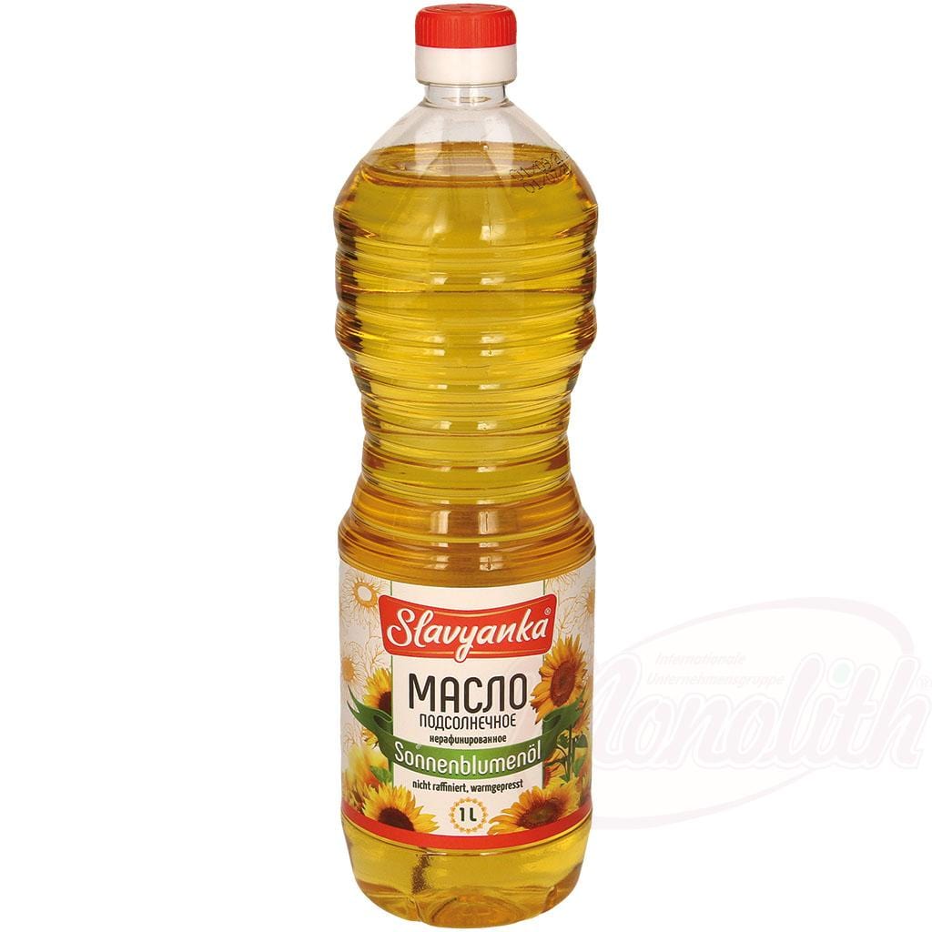 OURS MARKET Slavyanka Huile de tournesol non raffinée – pressée à chaud, saveur de graines toastées