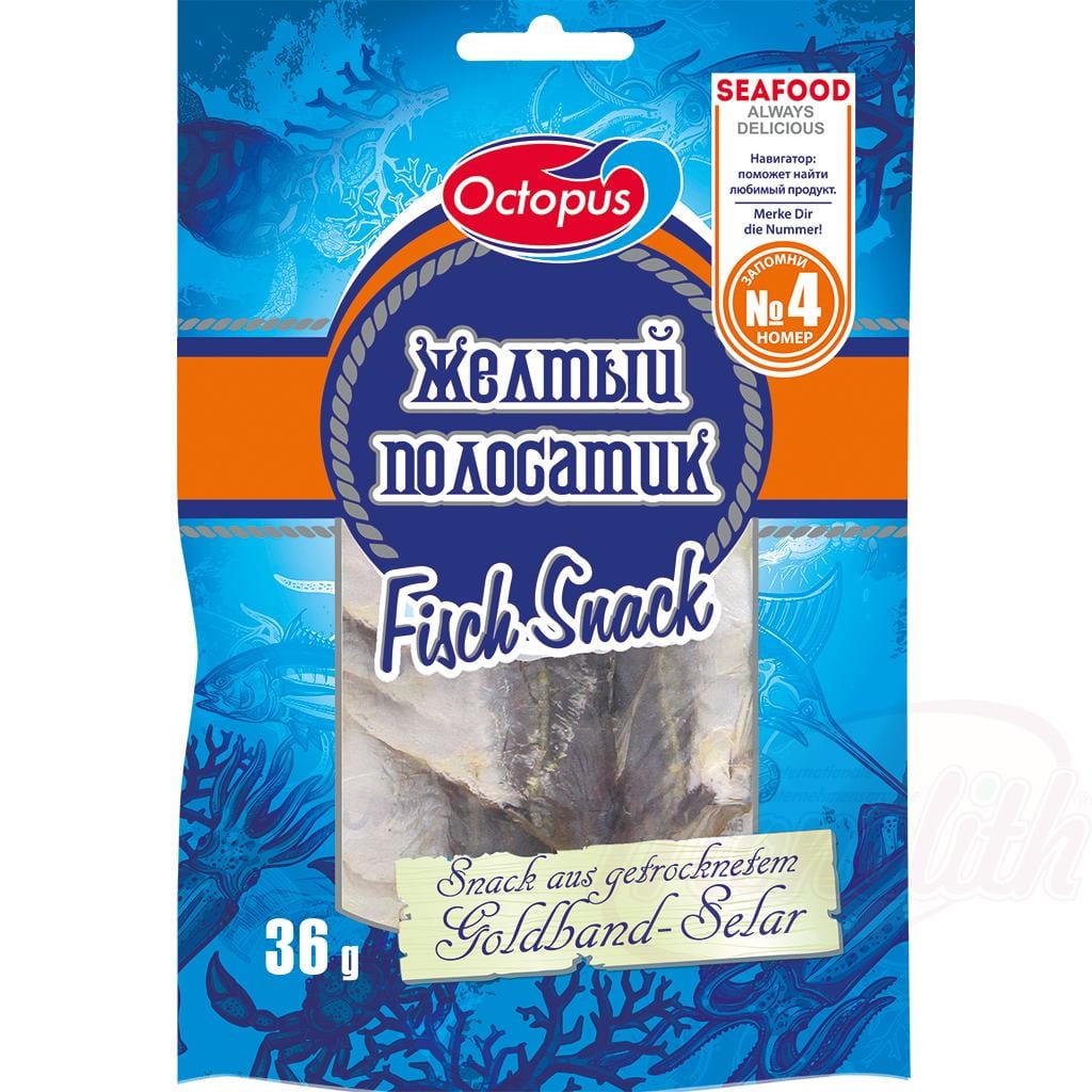 OURS MARKET Snack de sélénium à bande dorée, séché et salé