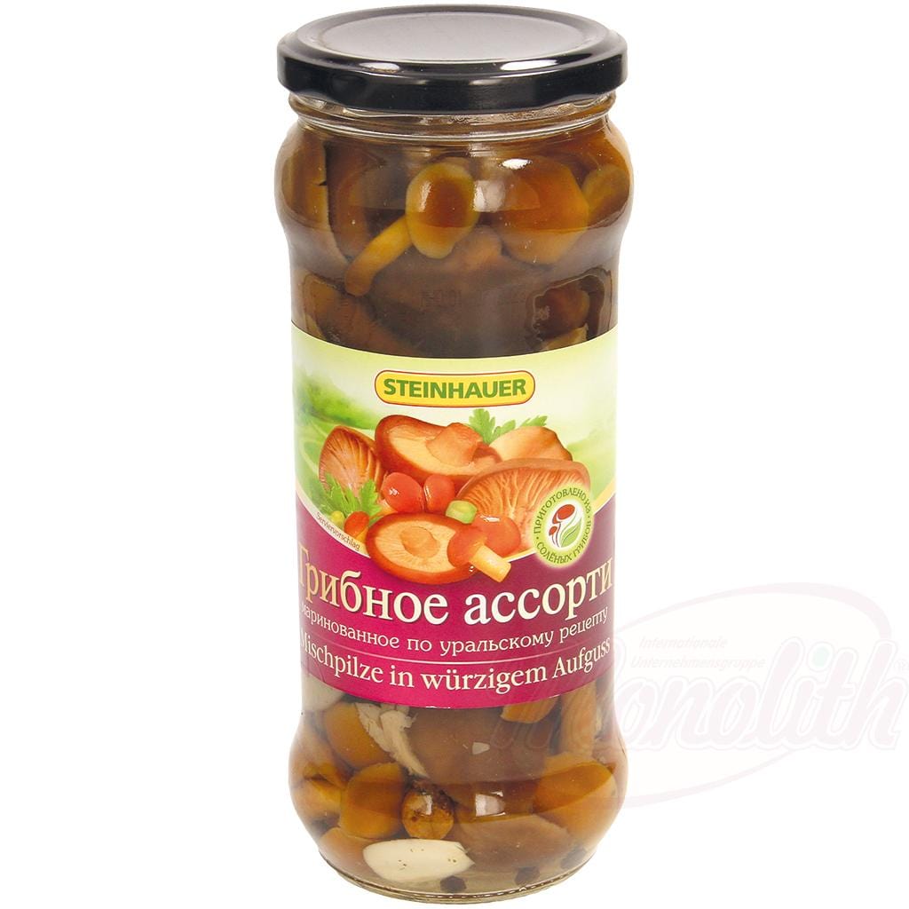 OURS MARKET Steinhauer Champignons mixtes – infusion épicée, ail & laurier