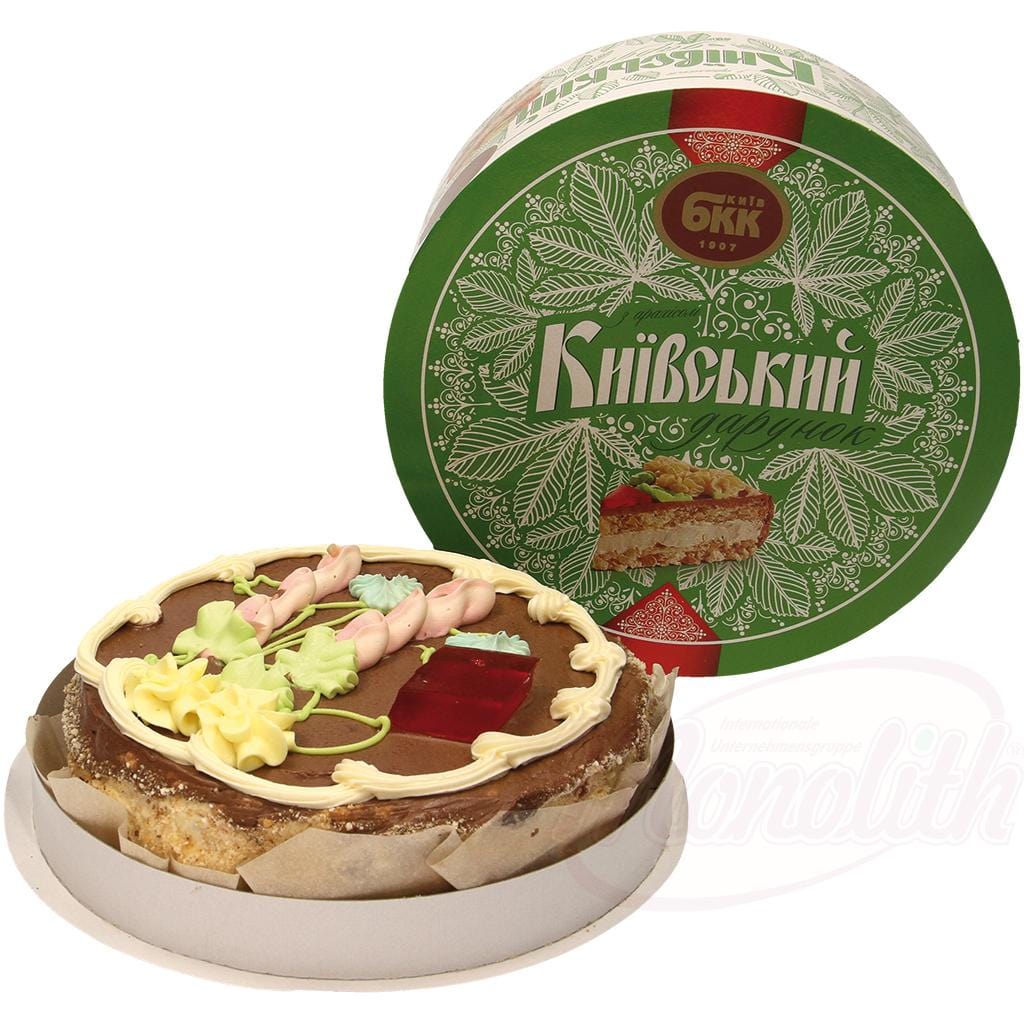 OURS MARKET Tarte "Kievskij" aux cacahuètes, surgelée