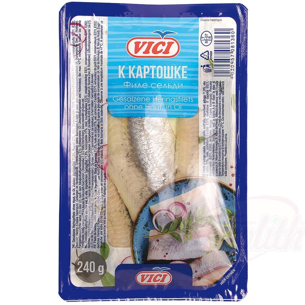 OURS MARKET Vici Filets de hareng "K kartoshke" à l’huile – pour pommes de terre