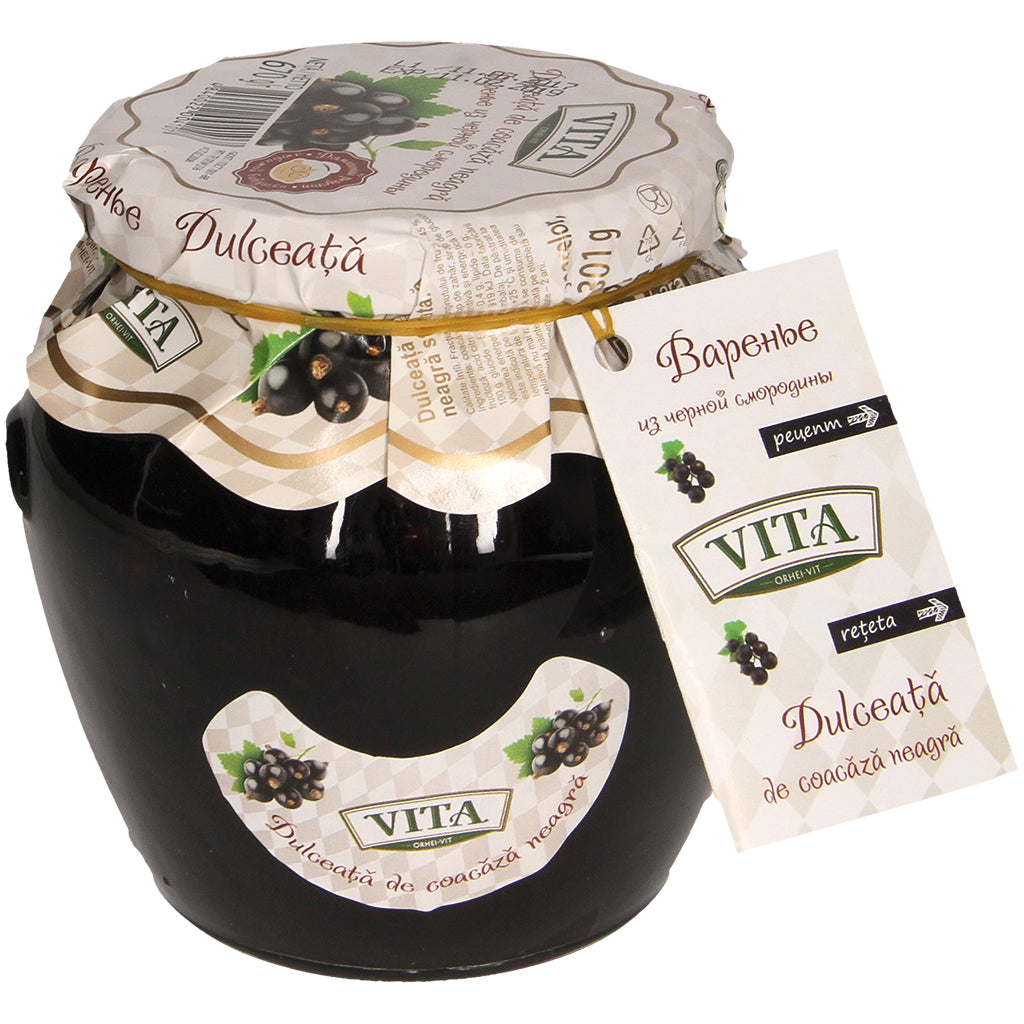OURS MARKET VITA Pâte aux cassis non gélifiée – fruit intense, texture souple 670 g