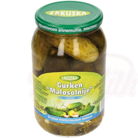 OURS MARKET Zakuska Concombres épicés marinés « Malosolnije » – croquants, aneth & raifort