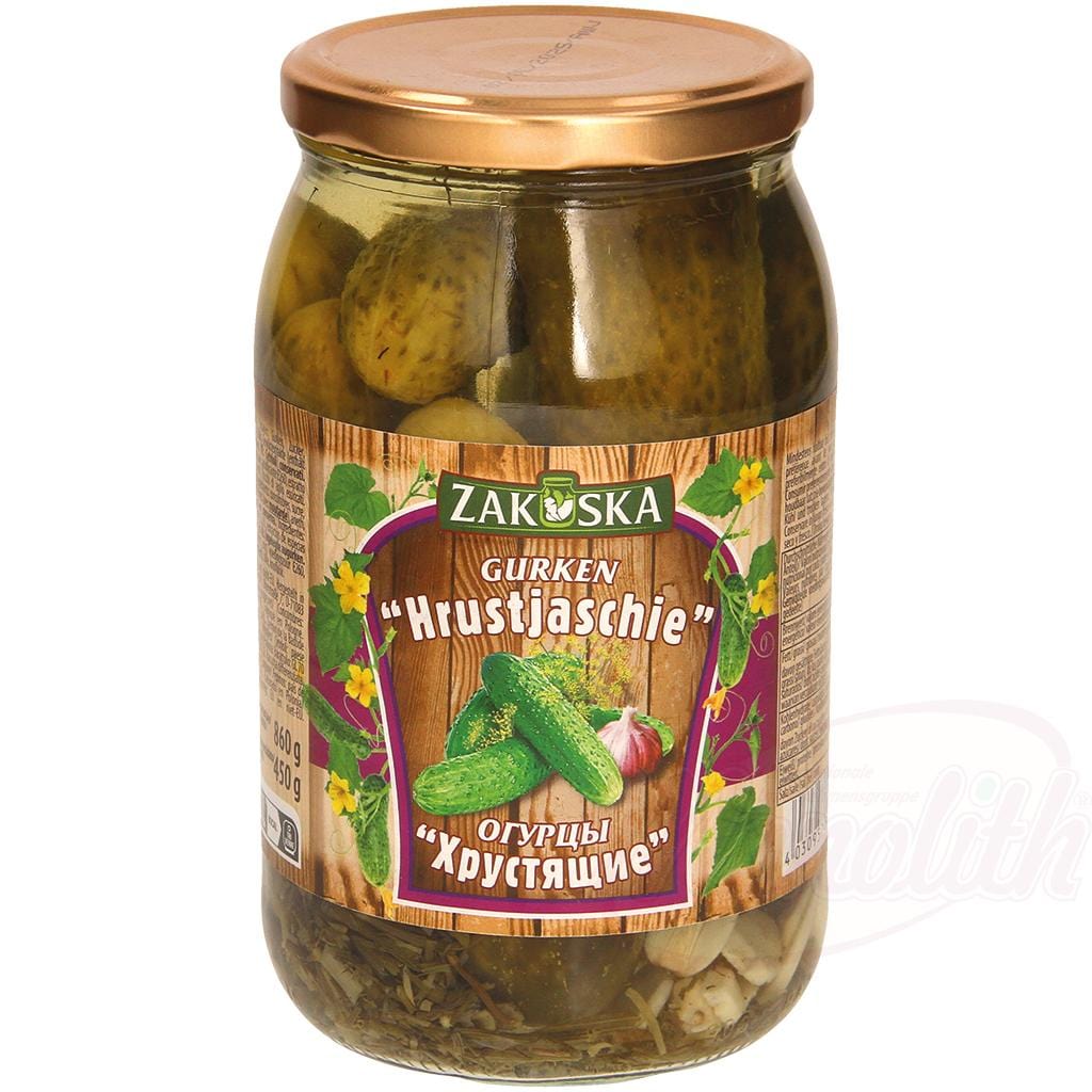 OURS MARKET Zakuska Concombres marinés "Hrustjaschie" – croquants, aneth & ail