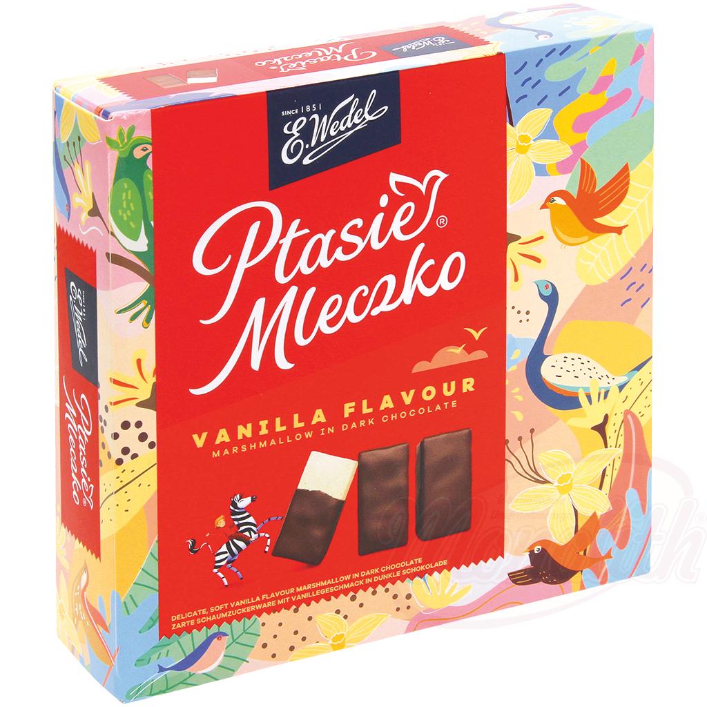 "Ptasie Mleczko Vanilla" Mousse au goût de vanille dans du chocolat - OURS MARKET