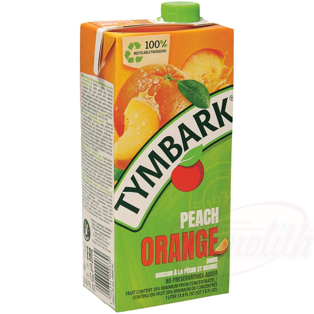Tymbark – Boisson Orange & Pêche Rafraîchissante