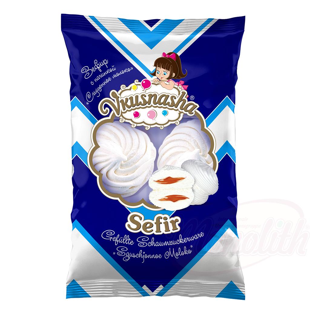 "Vkusnasha Sefir Sguschjonnoe Moloko" Guimauves fourrées - OURS MARKET