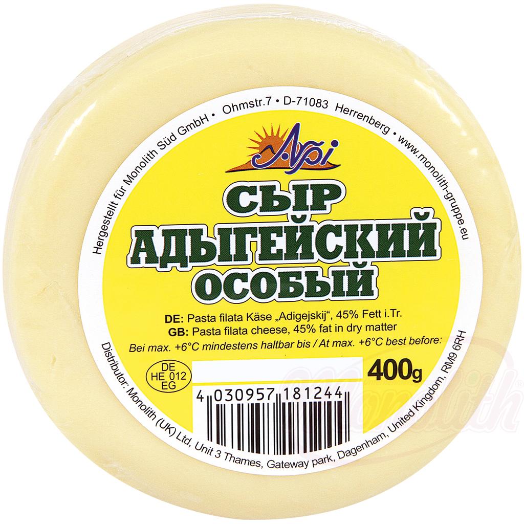 Fromage à pâte filée "Adigejskij" 45% de graisse dans la pâte
