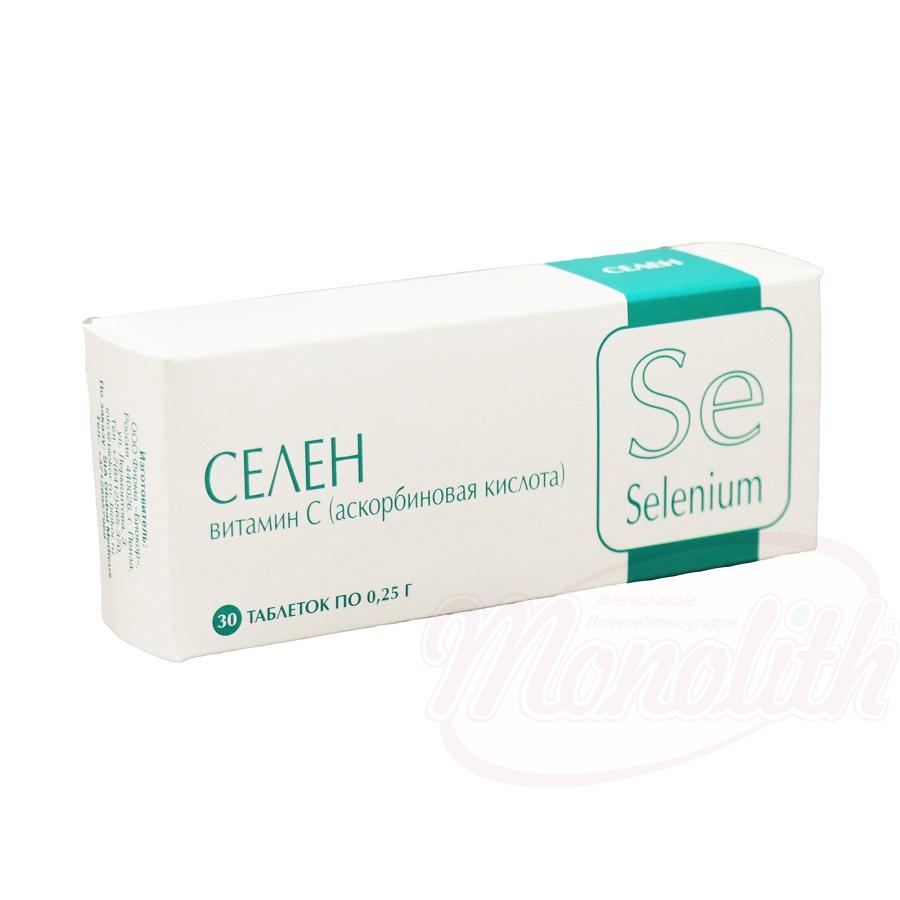 Selen - Complément au sélénium et vitamine C, 30 comprimés