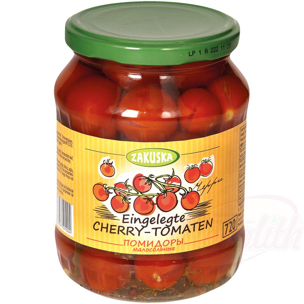 Tomates cerises marinées