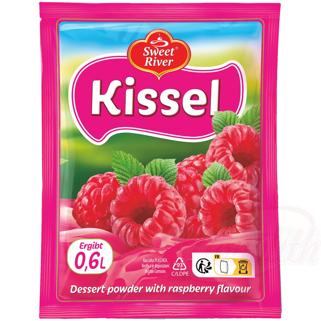 "SWEET RIVER" Poudre pour dessert au goût de framboises "Kissel à framboises"