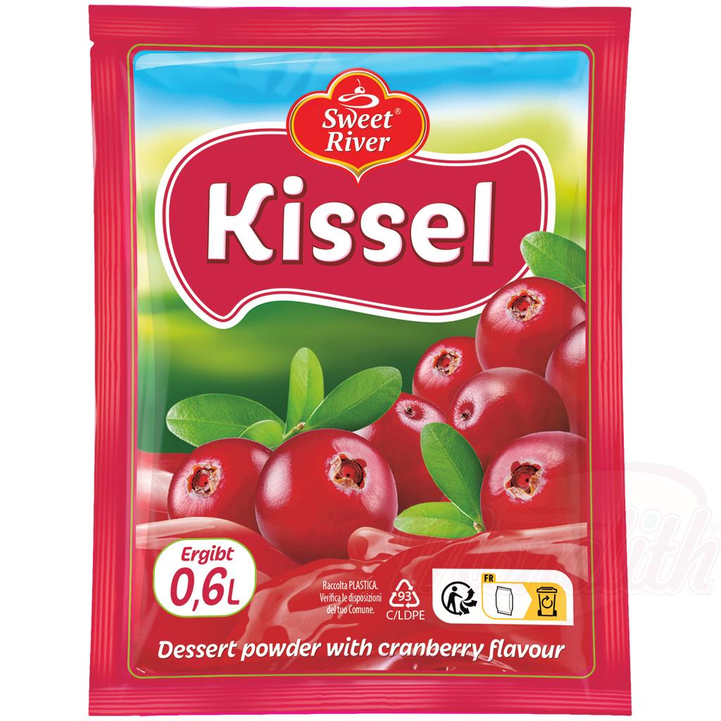 "SWEET RIVER" Poudre pour dessert au goût de canneberges "Kissel à canneberges"