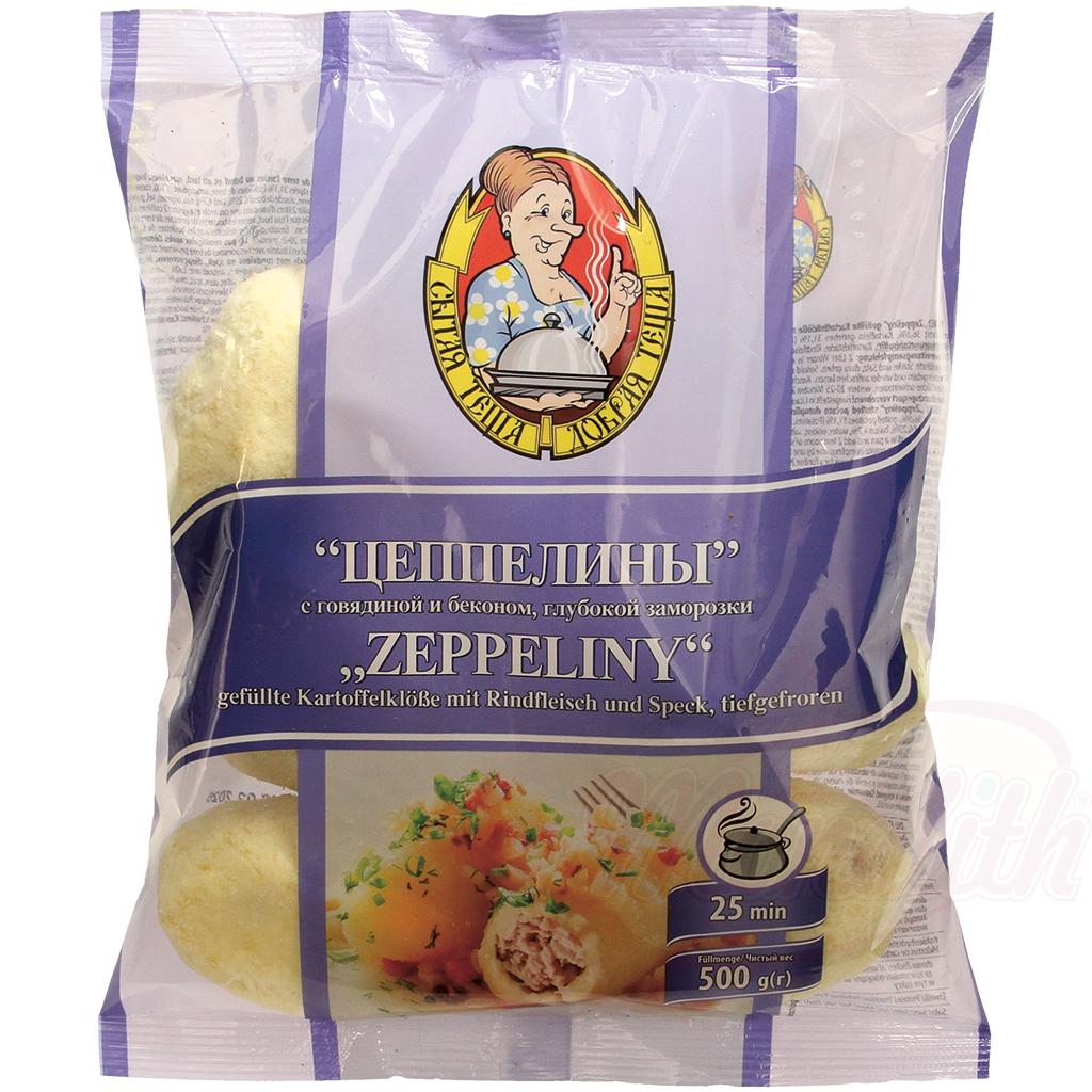 "Zeppeliny" boulettes de pommes de terre farcies au bœuf et au lard, surgelées - OURS MARKET