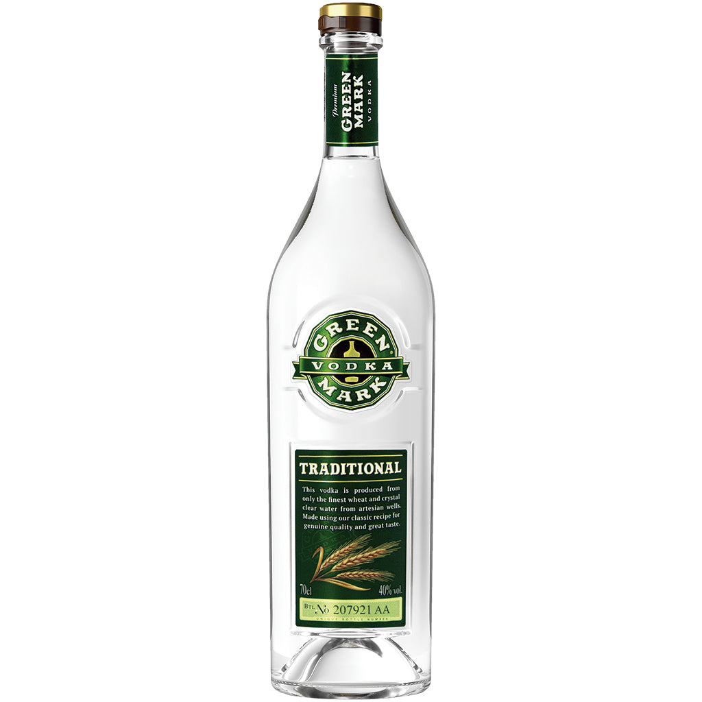 Green Mark Vodka Traditionnelle 40% – vodka classique, nette et équilibrée