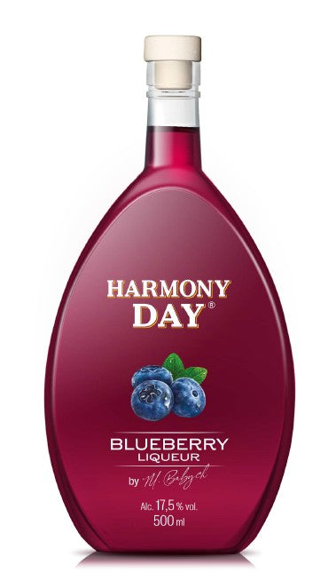 HARMONY DAY Liqueur de myrtille – douce et fruitée 17,5 % vol.