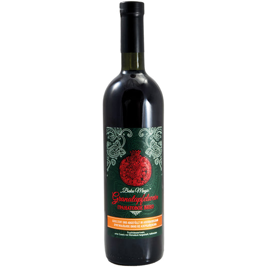 OURS MARKET Baku Magic Vin de grenade demi-sec – vin de dessert fruité, 13% vol