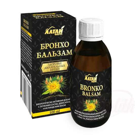 OURS MARKET BRONKO Balsam - Complément liquide aux extraits de pin et lichen d’Islande, 100 ml
