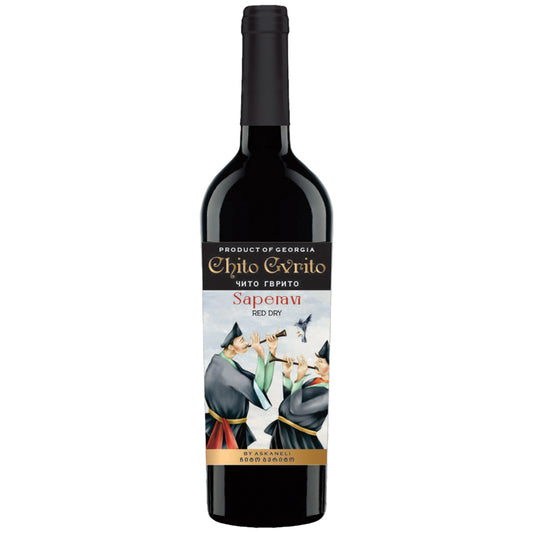 OURS MARKET Chito Gvrito Saperavi – rouge géorgien sec, intense et structuré, 13% vol