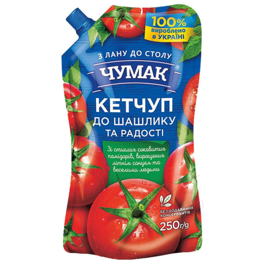 OURS MARKET Chumak Ketchup à la tomate, pour chachlyk - Sauce ukrainienne épicée pour grillades et chachlyk