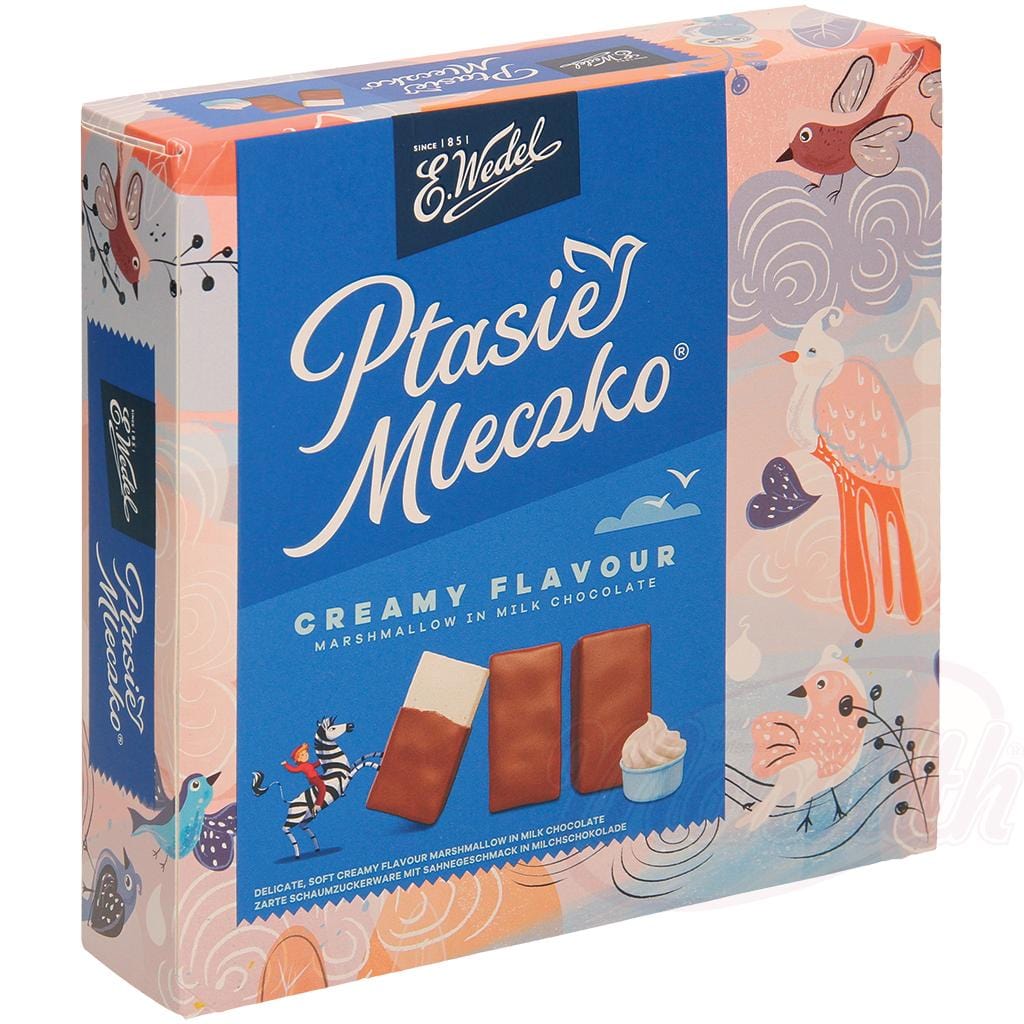 OURS MARKET E. Wedel Ptasie Mleczko Smietankowe – mousse au goût de crème enrobée de chocolat au lait