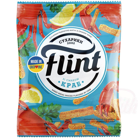 OURS MARKET "Flint" - snack à base de pain de blé au goût de crabe
