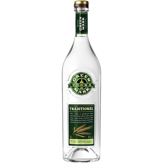 OURS MARKET Green Mark Vodka Traditionnelle 40% – vodka classique, nette et équilibrée