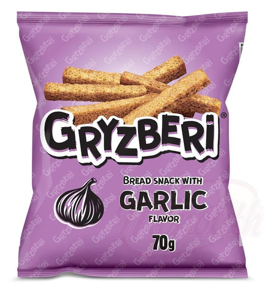 OURS MARKET "GRYZBERI" Snack à base de pain, au goût d'ail