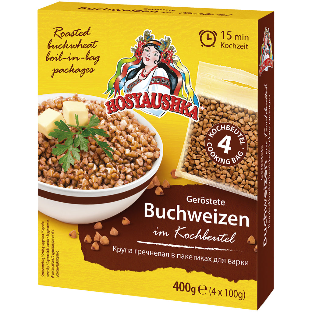 OURS MARKET HOSYAUSHKA Sarrasin grillé – en sachets cuisson pratiques, 400 g