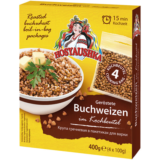 OURS MARKET HOSYAUSHKA Sarrasin grillé – en sachets cuisson pratiques, 400 g